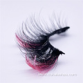 full strip pink sparkle fake eyelashes with glitter